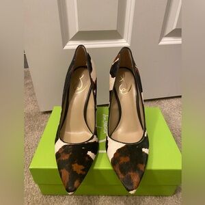 Sam Edelman Multicolor Animal Print Heels